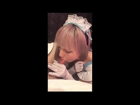 ❤️ Idol Japaneaidd [mayuka], gwisg morwyn Ffrengig, rhan 1, blowjob a jerk i ffwrdd gyda eli ❤ Fideo ffycin  wrthon ni ﹏